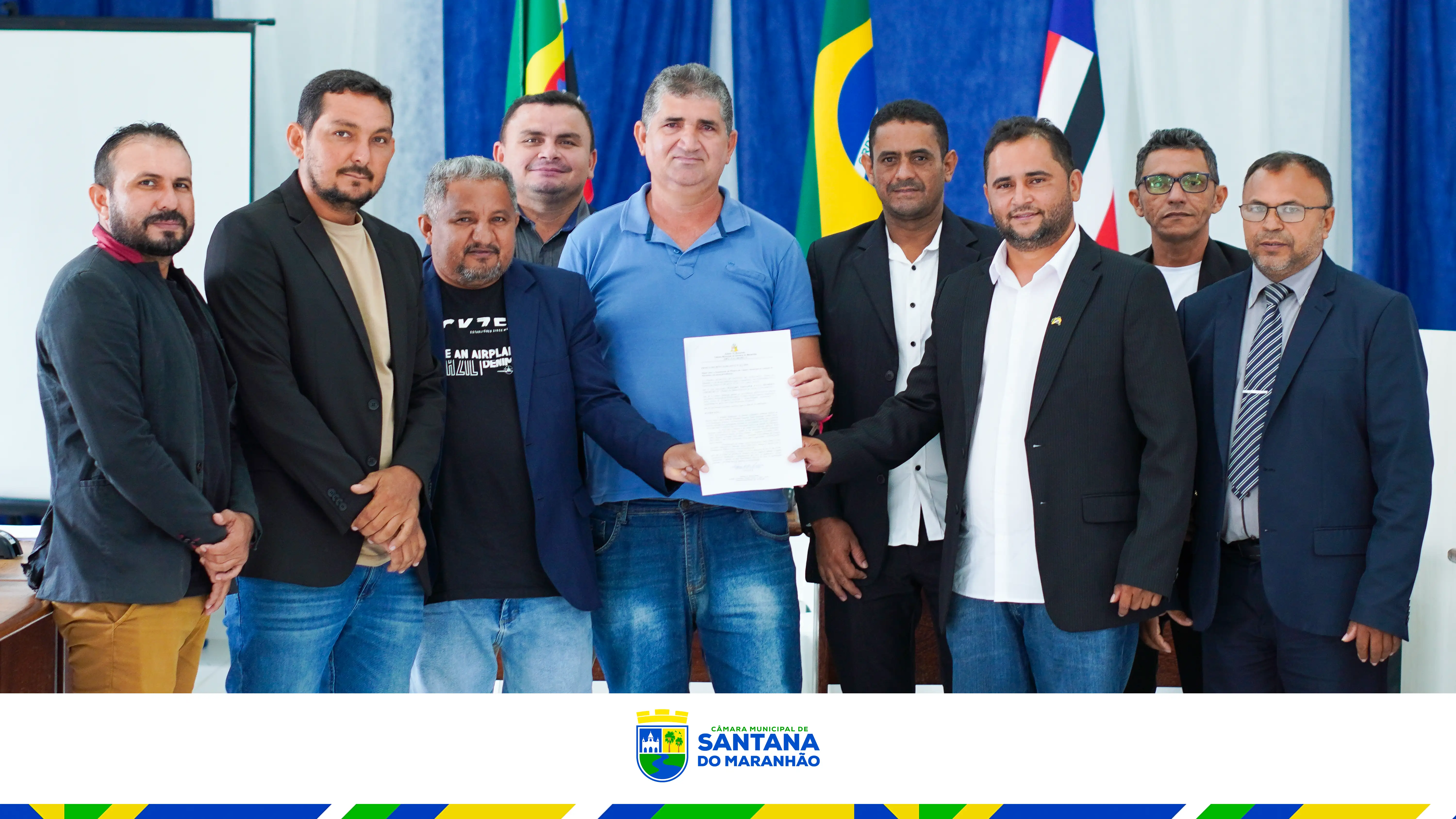 Foto 1 – Câmara Municipal de Santana do Maranhão denomina plenário em homenagem ao ex-vereador Paulo Henrique Coelho Silva